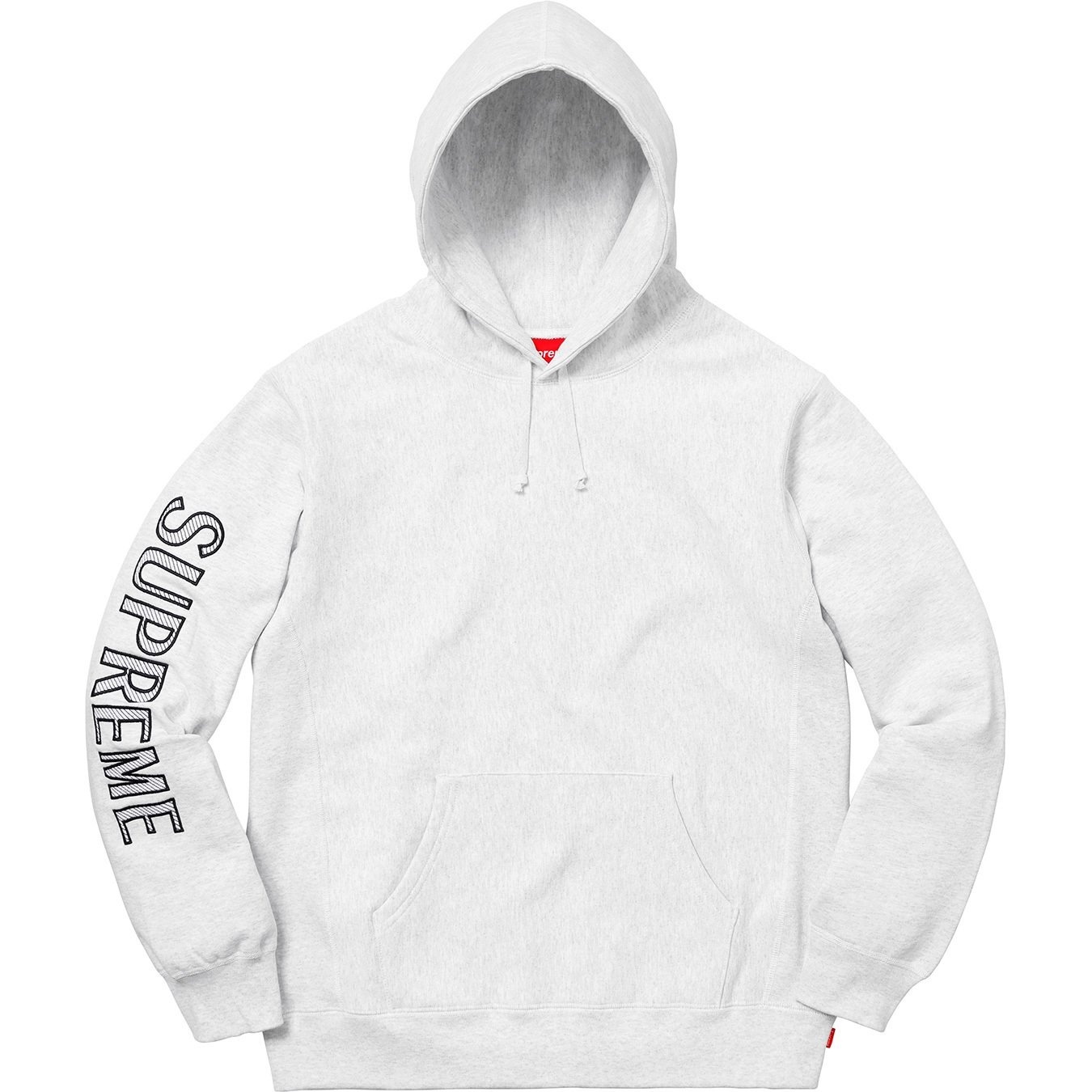 Sleeve Embroidery Hooded Sweatshirt view 7